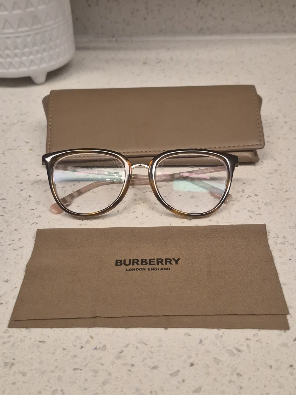 Burberry Women's Tortoiseshell Optical Glasses - Brown